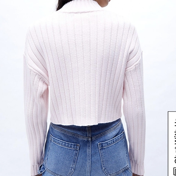 PacSun Light Pink Ribbed Sweater - Picture 2 of 9
